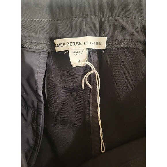 NWOT James Perse Relaxed Fit Linen Blend Pants Black Drawstring Pull On 0/XS - Picture 6 of 8